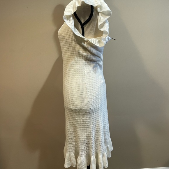 House of Harlow 1960 Knit Ruffle Cream Dress - Picture 14 of 14